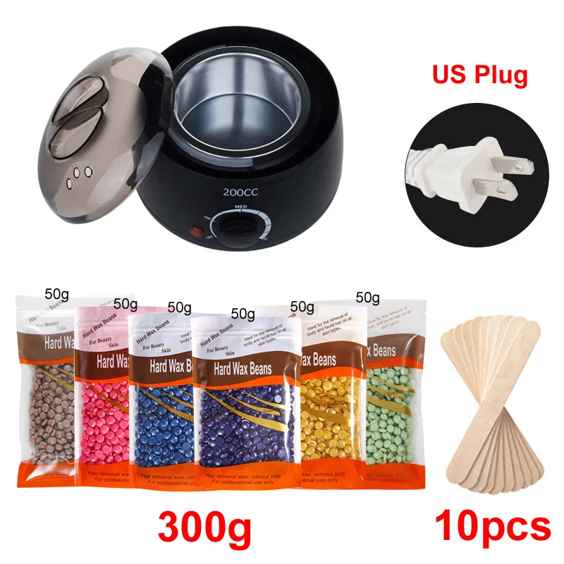 Wax Heater for Hair Removal Waxing Warmer Dipping Pot Wax Melting Machine Depilation Paraffin Warmer Wax Heater Kit Peaceful Pleasures Health and Wellness 035-B-US-300g