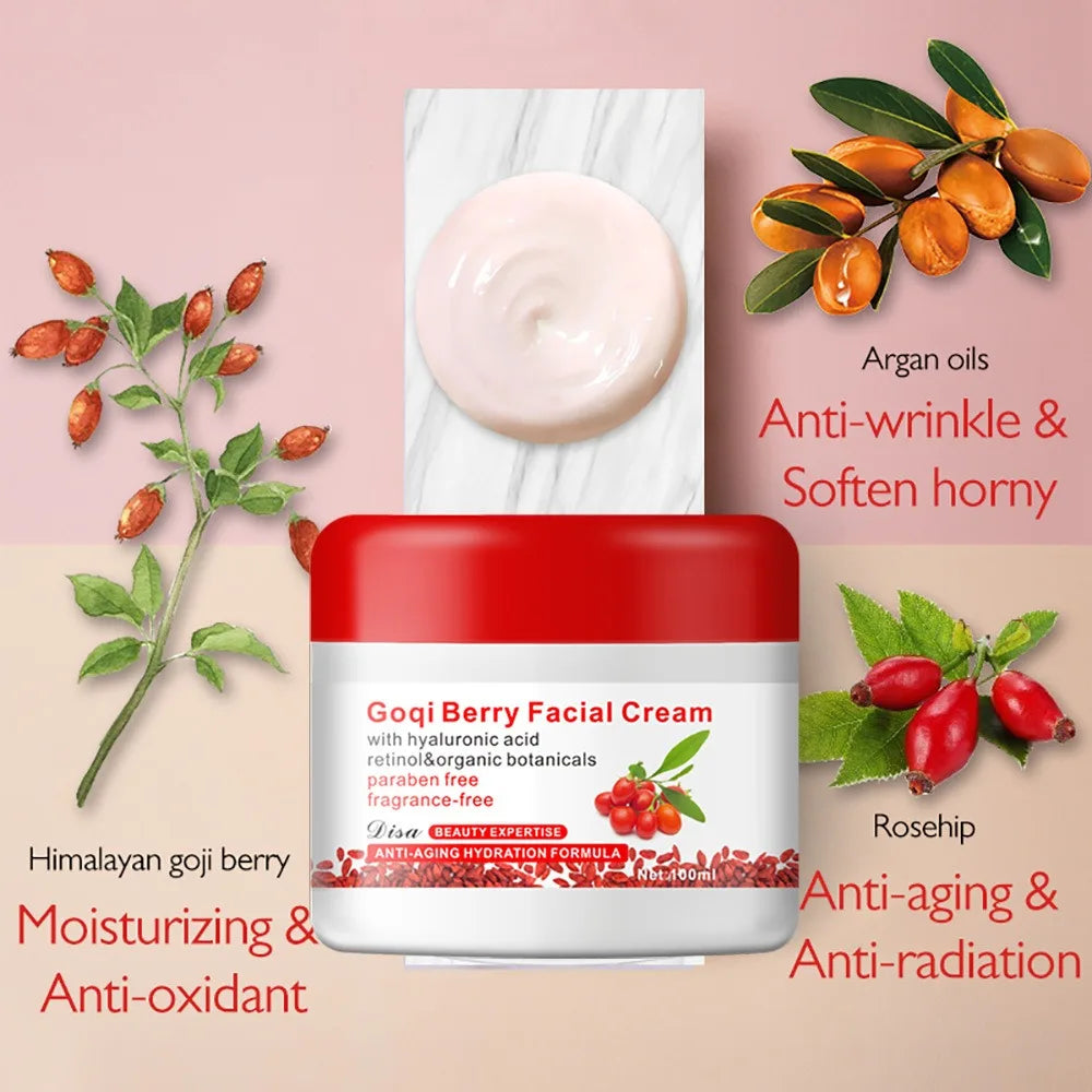 Wolfberry & Hyaluronic Acid Antioxidant Face Cream Peaceful Pleasures Health and Wellness