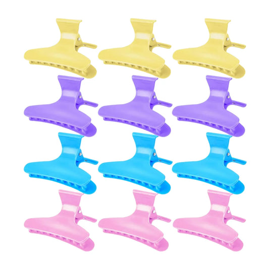 12-Piece Butterfly Hair Clips Set - Non-Slip, Stylish Design Hair Styling Accessories in Multiple Colors - Perfect for Elegant Peaceful Pleasures Health and Wellness A