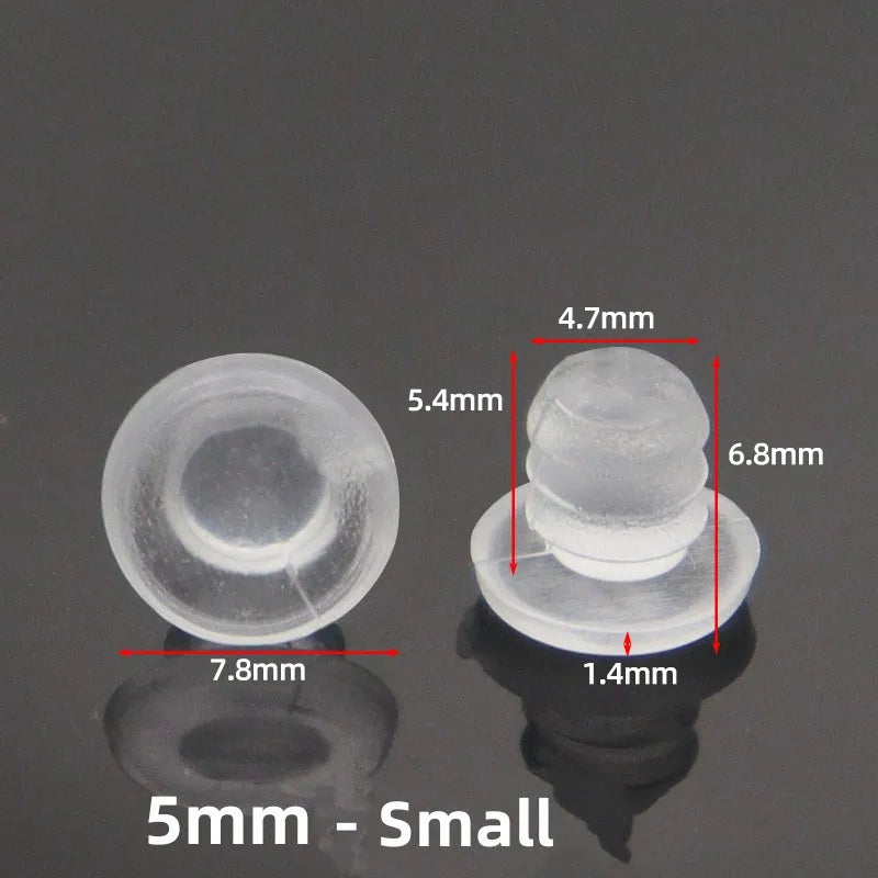 20pcs Clear Rubber Screw Hole Plugs – Cabinet Door Bumpers