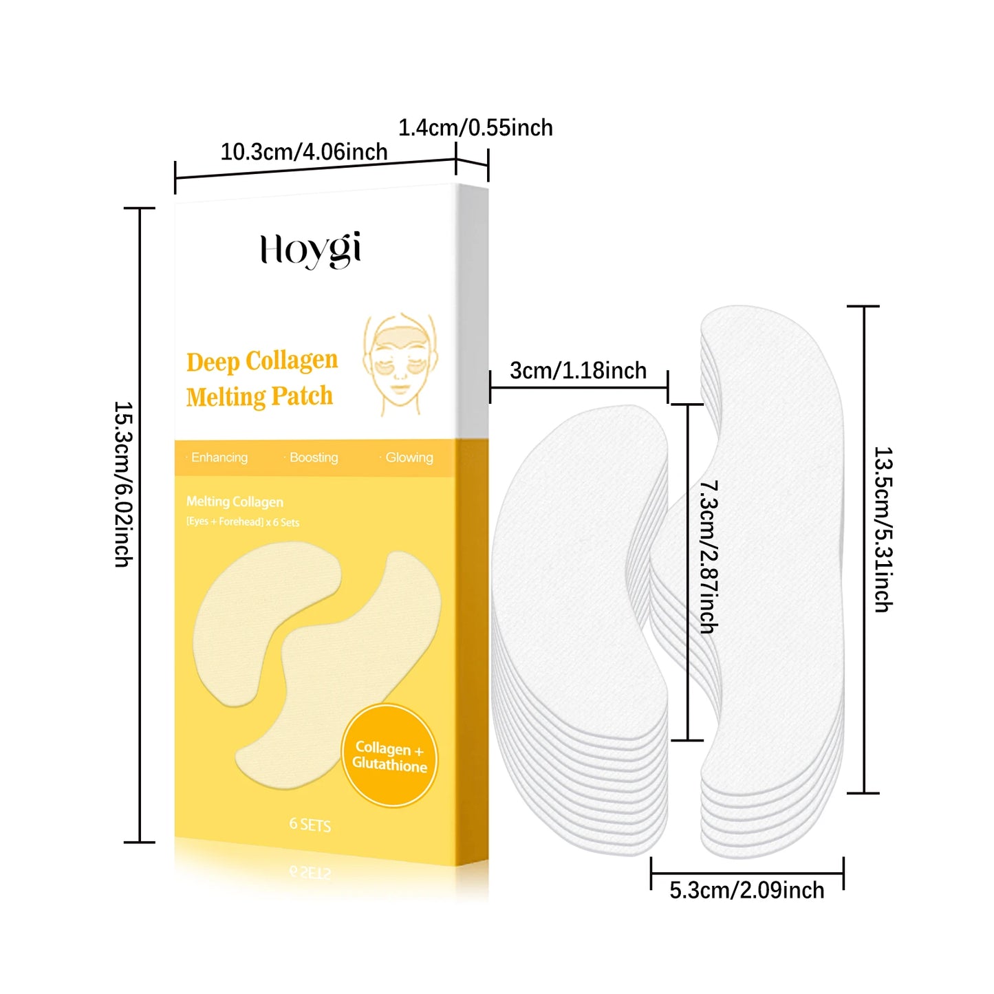Collagen Water-Soluble Eye & Face Patches – Firming & Hydrating