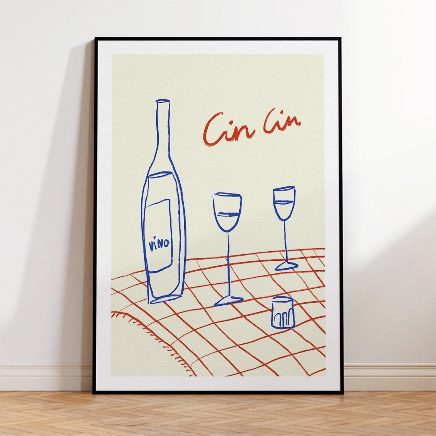 Wine Canvas Wall Art Print | Kitchen & Living Room Decor