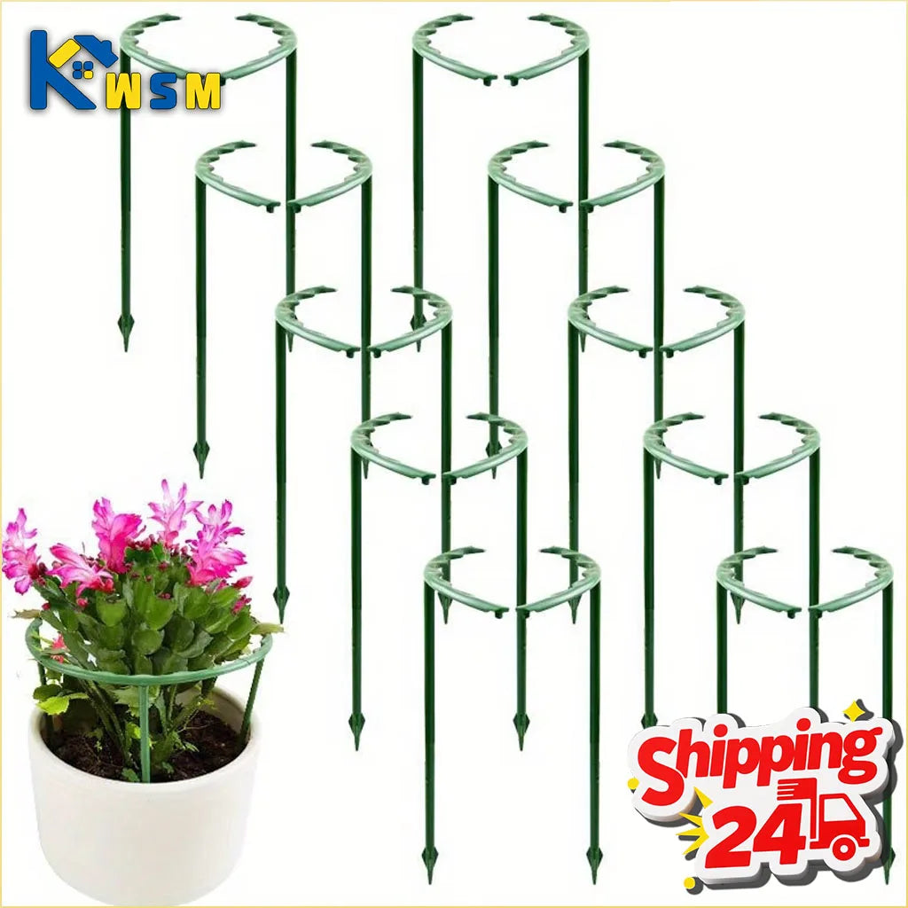 Semi-Circle Plant Support Stakes Hoops – Indoor & Outdoor Garden