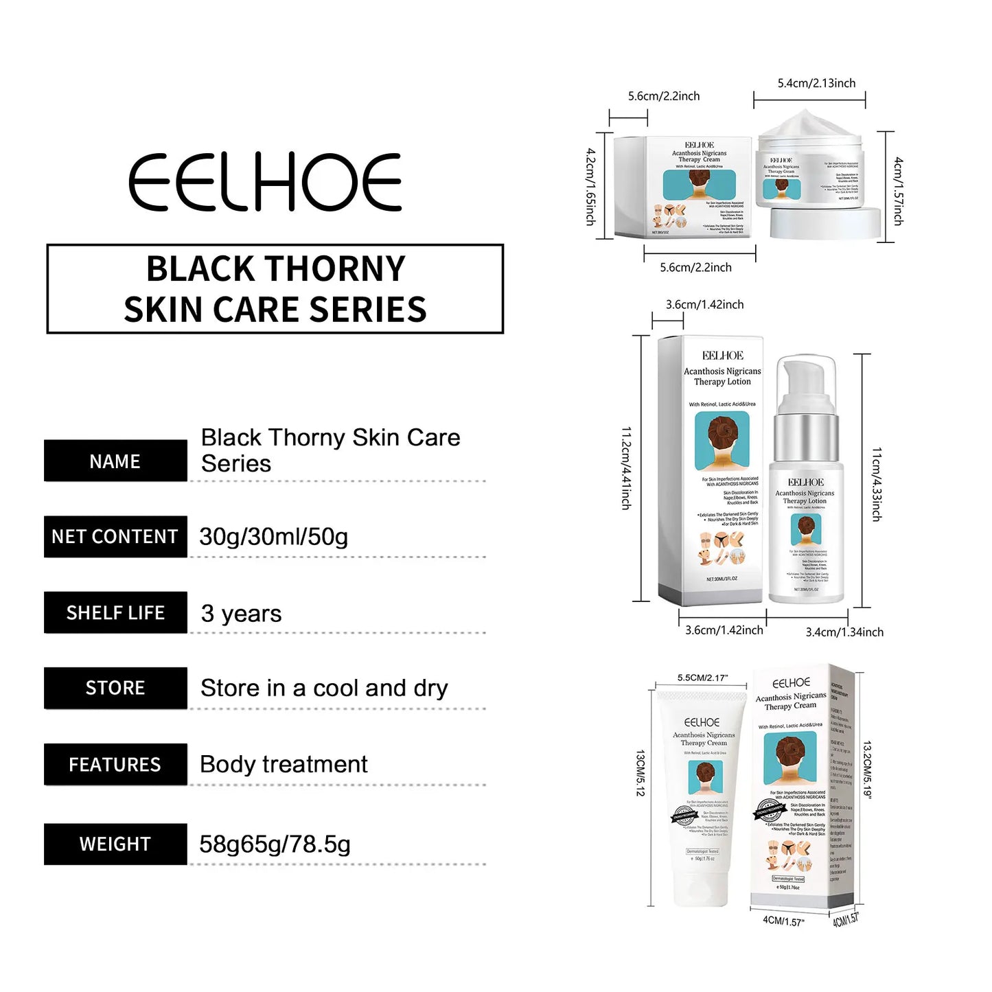 EELHOE Brightening Body Cream – Neck, Arm & Underarm Skin Care