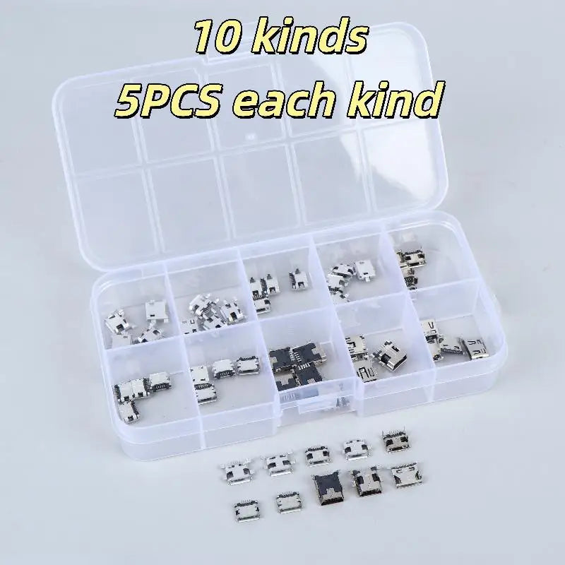 New 50/100/150Pcs 2/6/16Pin SMD SMT PCB USB-C Socket Type-C USB Connector Charging Port For Phone And Digital Product Repair Kit Peaceful Pleasures Health and Wellness 50pcs per box