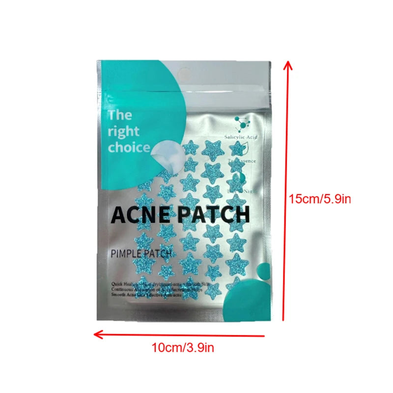 40-Pack Hydrocolloid Acne Patches – Invisible Overnight Blemish Dots
