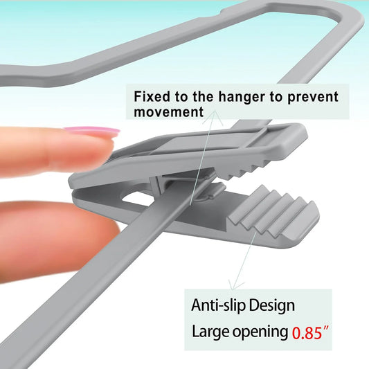 Large Opening Plastic Clothes Pegs with Hangers 20Pcs Portable Clothes Pins for Drying Laundry OPP Packaging Peaceful Pleasures Health and Wellness