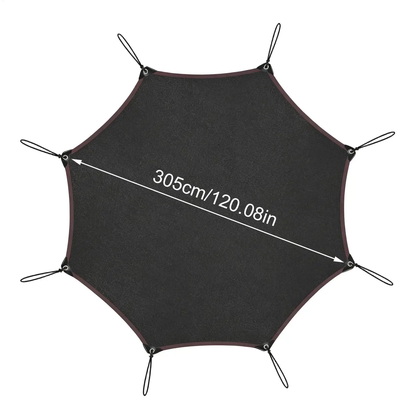 Trampoline Shade Cover Octagonal Heavy Duty Multi-functional Sun Protection, Patio Pool Camping Garden Lawn Park Deck Outdoor Peaceful Pleasures Health and Wellness