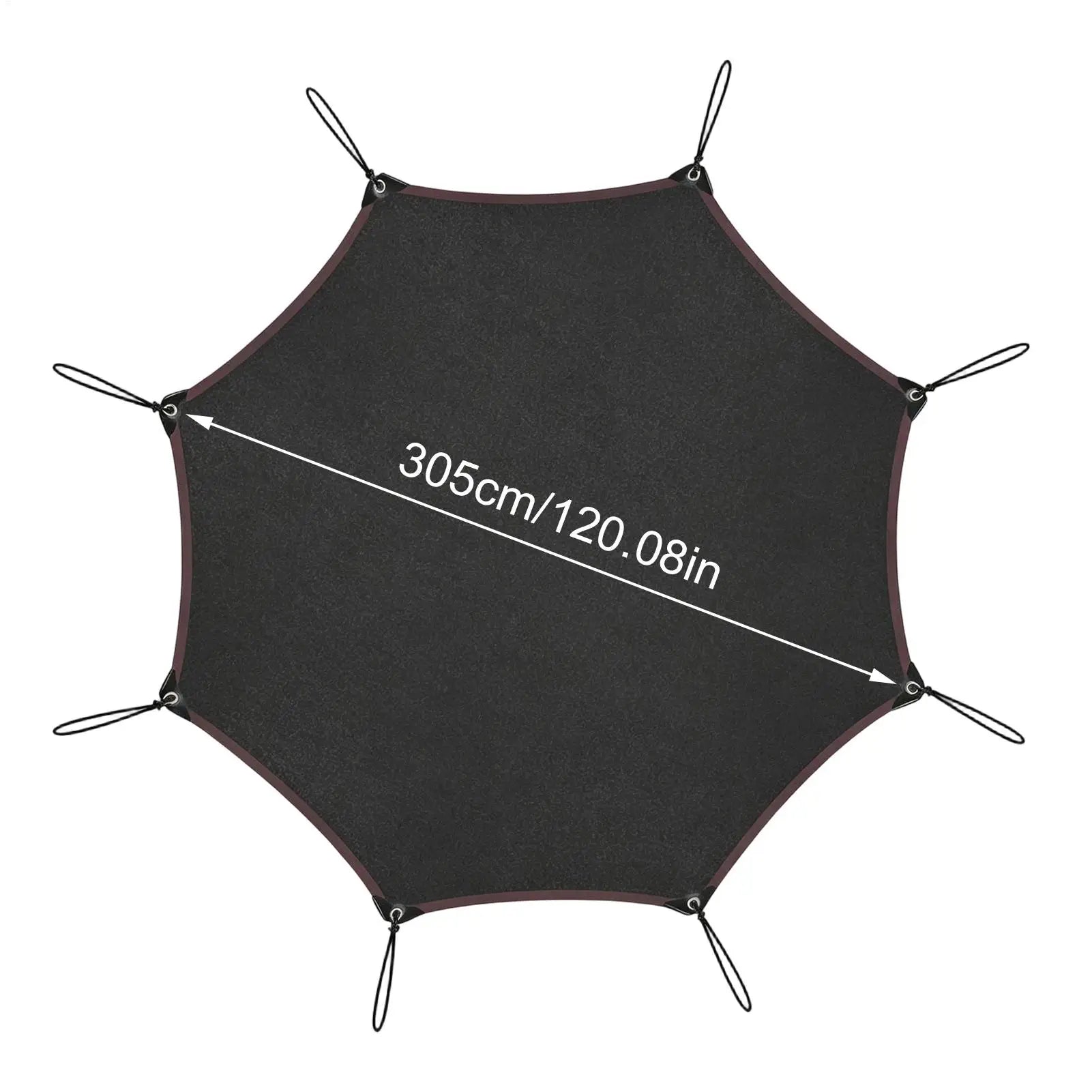 Trampoline Shade Cover Octagonal Heavy Duty Multi-functional Sun Protection, Patio Pool Camping Garden Lawn Park Deck Outdoor Peaceful Pleasures Health and Wellness