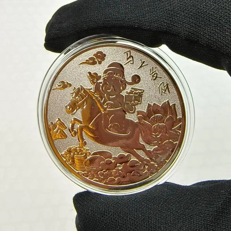 2026 Year of the Horse Lucky Coin – 40mm Zodiac Souvenir Medal
