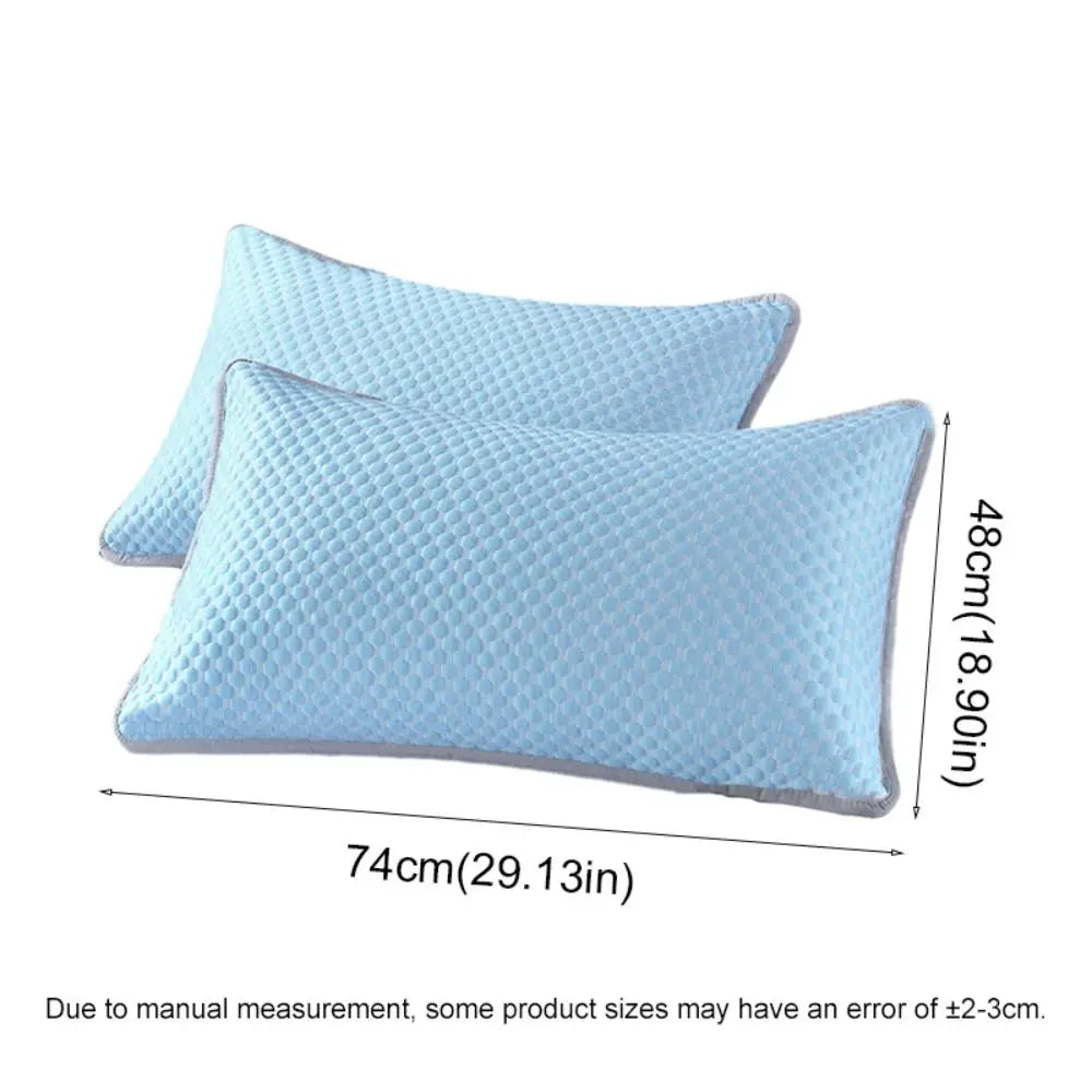 2-Pack Cooling Ice Bean Pillowcases | Breathable Summer Covers