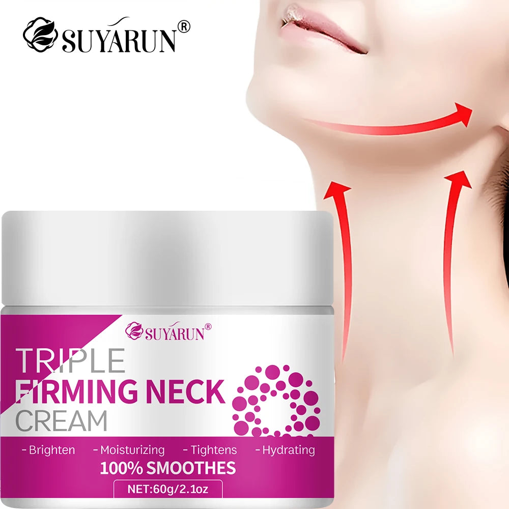 SUYARUN Triple Lifting Neck Cream - Anti-Aging Hyaluronic Acid Collagen Retinol Firming Moisturizer for Wrinkles & Sagging Skin. Peaceful Pleasures Health and Wellness