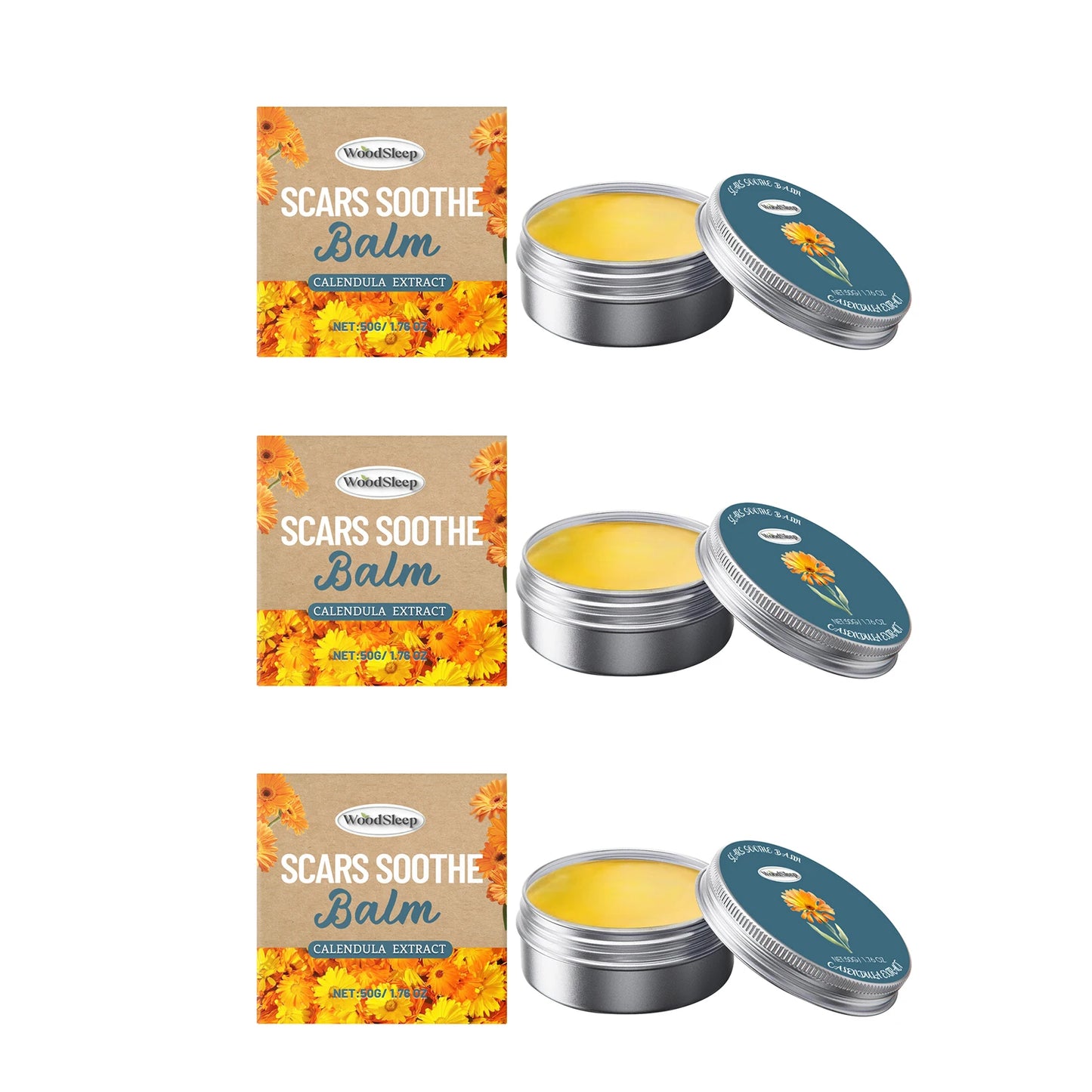 Calendula Acne Removal Cream Repair Pimples Shrink Pores Smoothing Soothing Redness Oil Control Brightening Hydrating Face Cream Peaceful Pleasures Health and Wellness 150g boxed