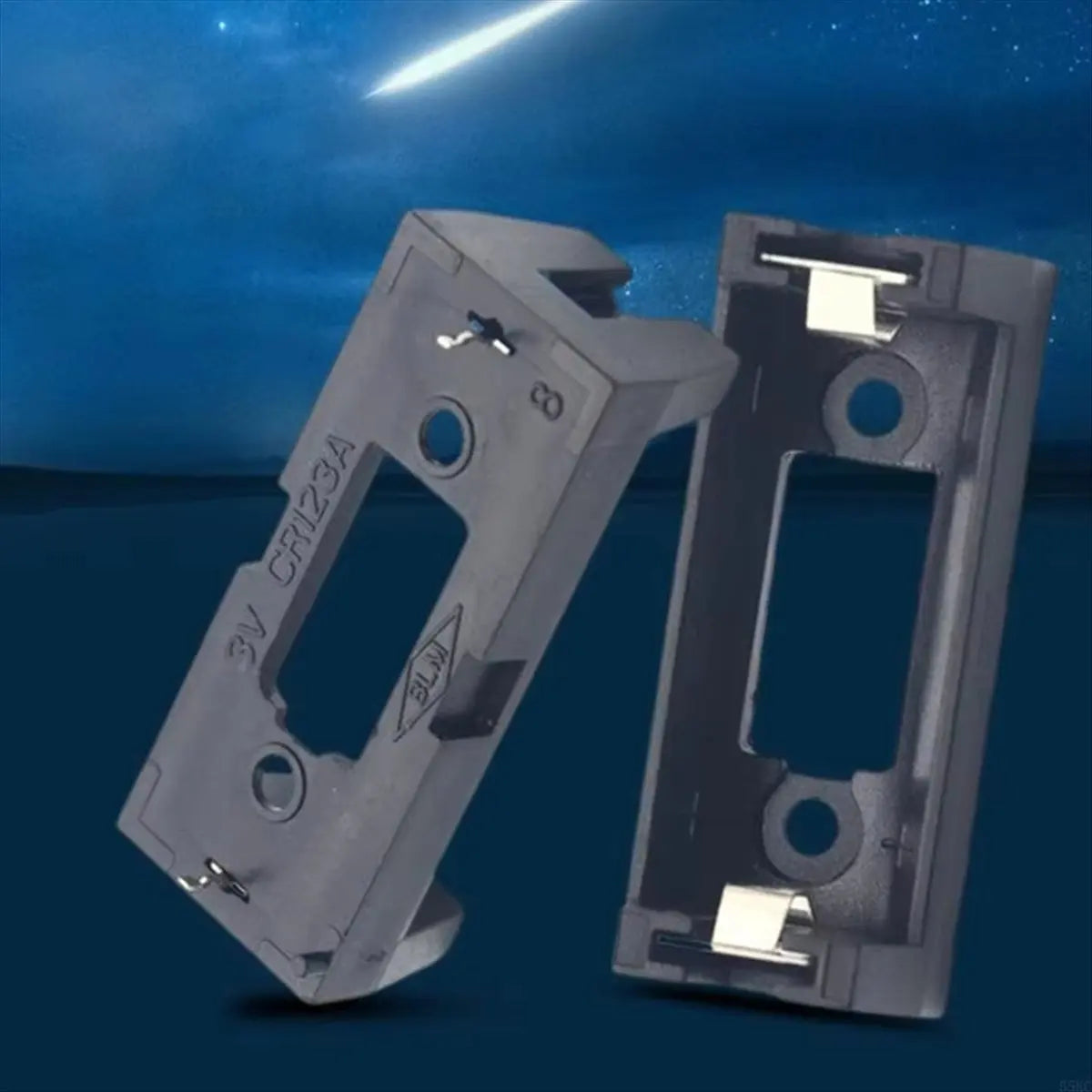 2-Pack CR123A 16340 LIR123A Battery Holder 3V PCB Mount Peaceful Pleasures Health and Wellness