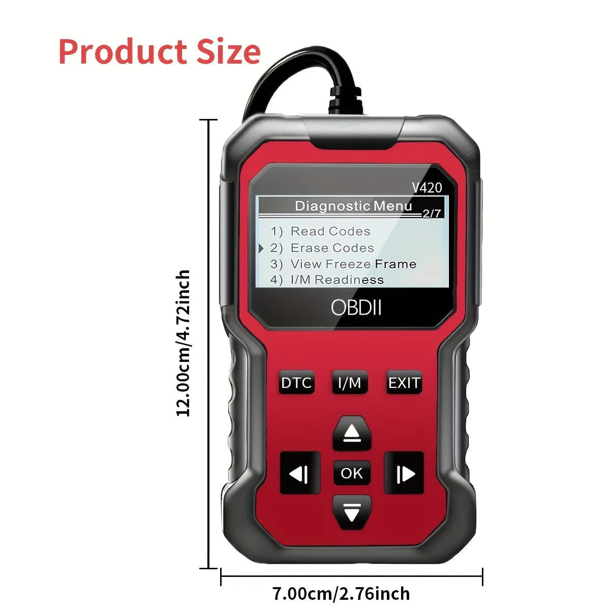 V420 OBD2 Scanner – Code Reader, Reset & Data Stream | 1996+ Peaceful Pleasures Health and Wellness