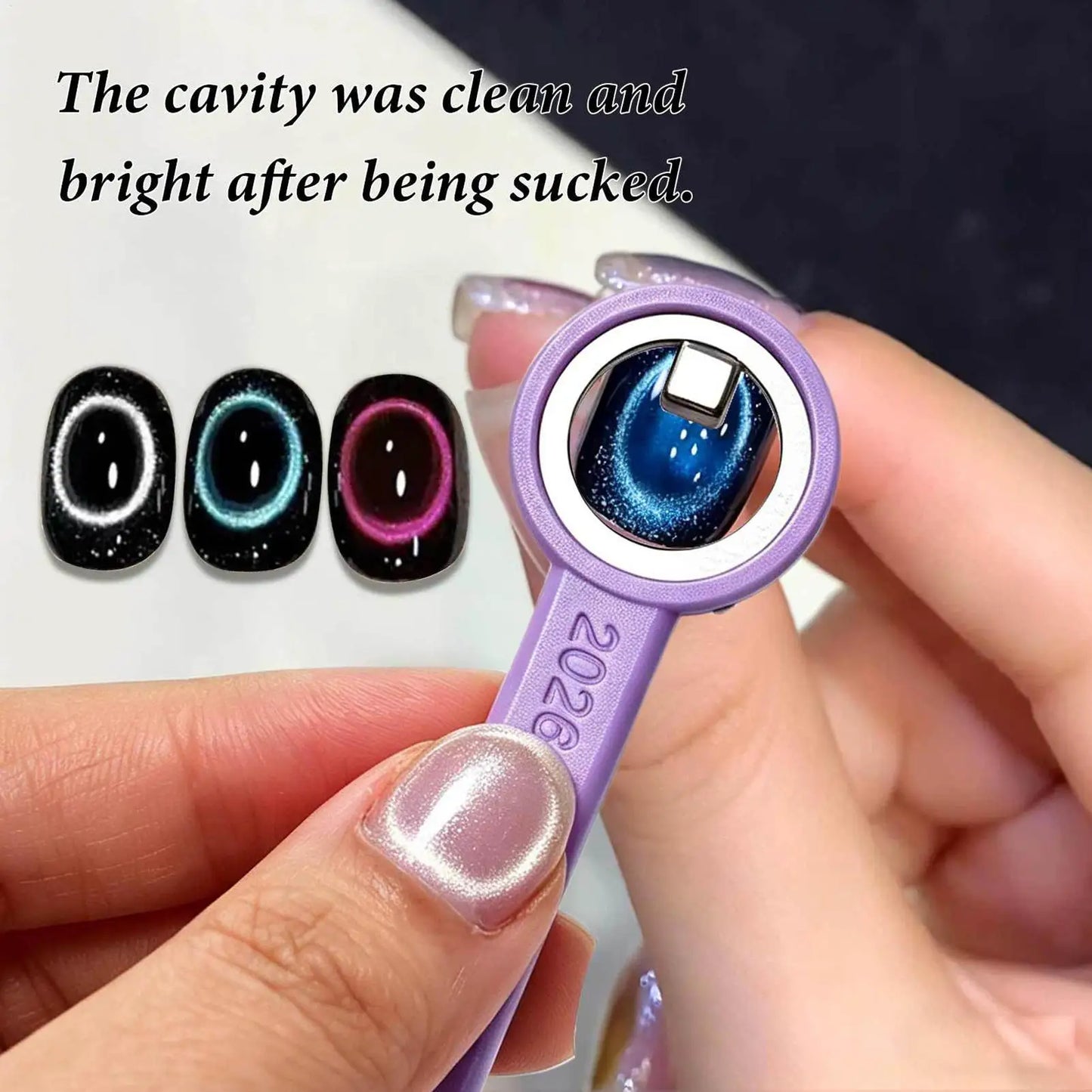Cat Eye Nail Magnet Tool | DIY Gel Polish Ring Pattern
