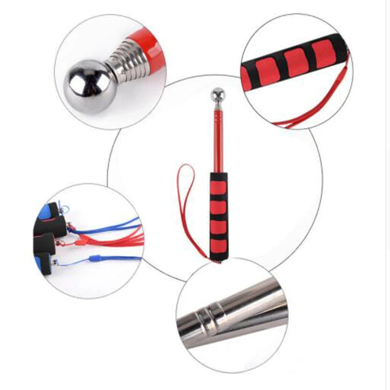Extendable Flagpole Pointer Telescopic Banner Pole for School Teaching Tour Guide Multi purpose Windsock Guide Tool Peaceful Pleasures Health and Wellness