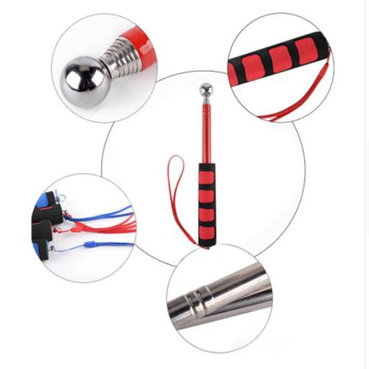Extendable Flagpole Pointer Telescopic Banner Pole for School Teaching Tour Guide Multi purpose Windsock Guide Tool Peaceful Pleasures Health and Wellness