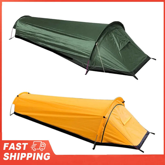 Outdoor Camping Sleeping Bag Tent Lightweight Single Person Peaceful Pleasures Health and Wellness