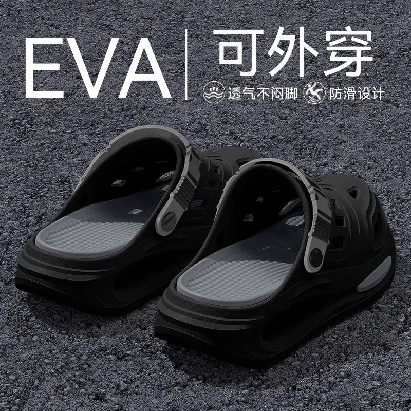 Men's Thick-Soled Anti-Slip EVA Hole Sandals | Summer Clogs