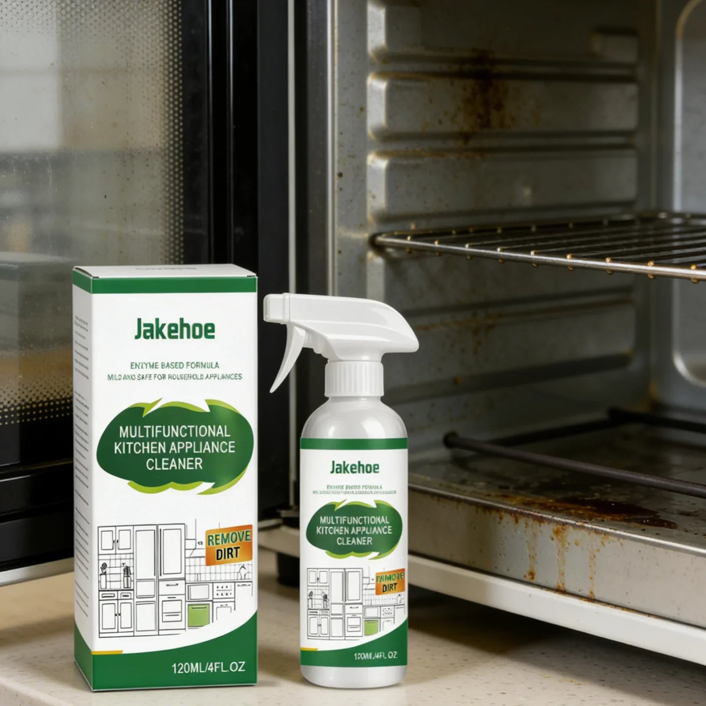 Jakehoe Kitchen Degreaser Spray – Powerful Grease Remover 120ml