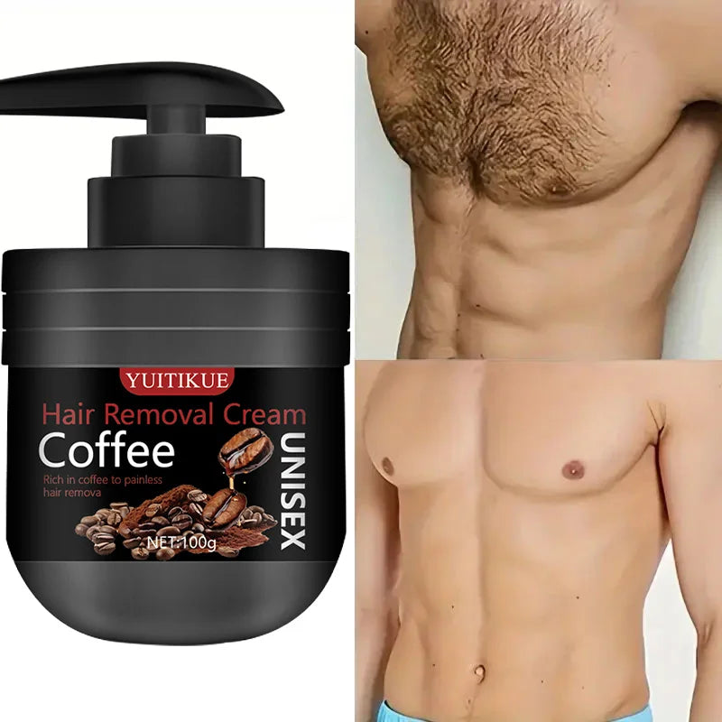 YUITIKUE Men's Hair Removal Cream – Painless & Nourishing 100g Hair Removal Cream Peaceful Pleasures Health and Wellness