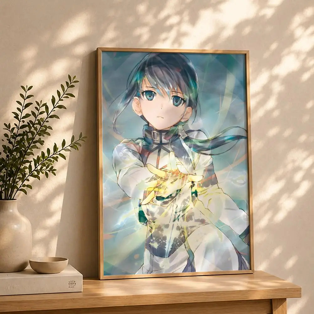 Grimgar of Fantasy & Ash Anime Poster – HD Waterproof Wall Art Anime Wall Poster Peaceful Pleasures Health and Wellness White8 15X20cmNoframe