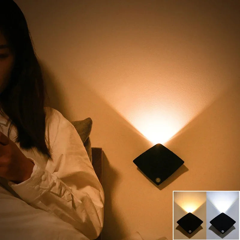 Rechargeable Wall Sconces LED Light Motion Sensor Night Light Wireless Portable Lamp For Bedroom Mural Living Room Lighting Peaceful Pleasures Health and Wellness