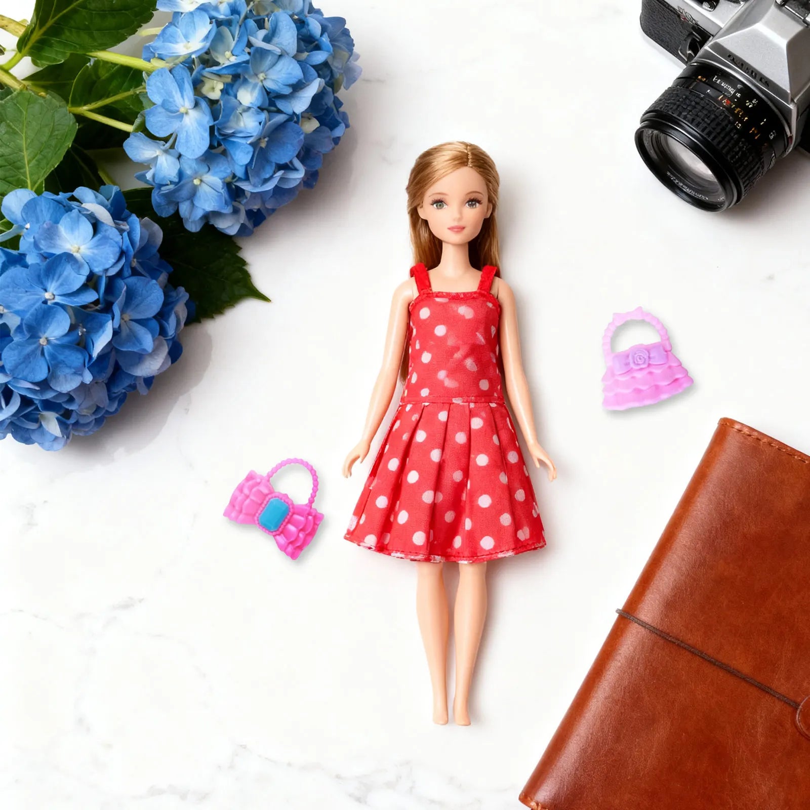 32 pcs Random Doll Clothes and Accessories 10pcs Fashion Dresses 22pcs Shoes Glasses Necklaces Handbag for Barbie Doll Peaceful Pleasures Health and Wellness