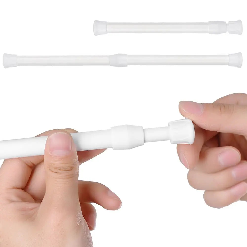 Adjustable Spring Telescopic Curtain Rod 18–110cm | No-Drill