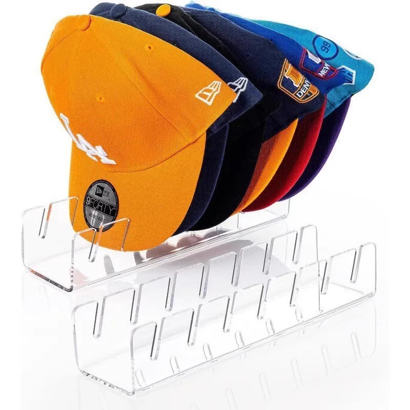 Lightweight Plastic Hat Organizer Rack Baseball Caps Peaked Caps Durable Space Saving Design for Desk Wardrobe Closet Dormitory Peaceful Pleasures Health and Wellness