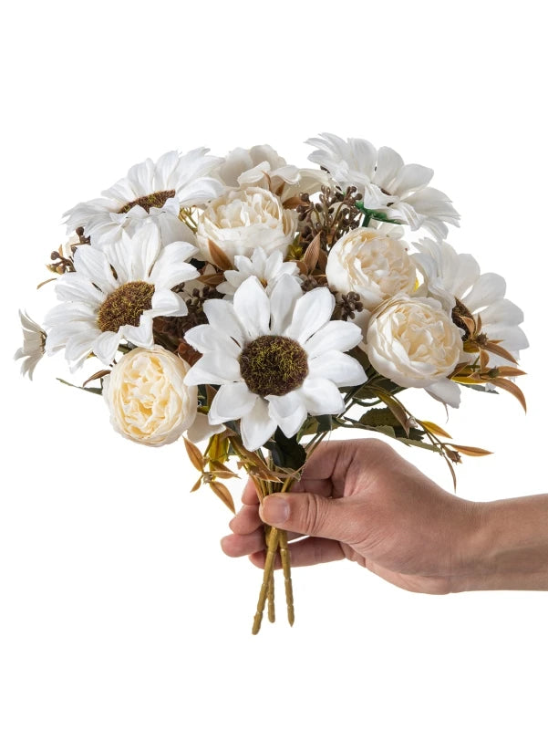 Silk Artificial Sunflowers Bouquet – Wedding & Home Decor
