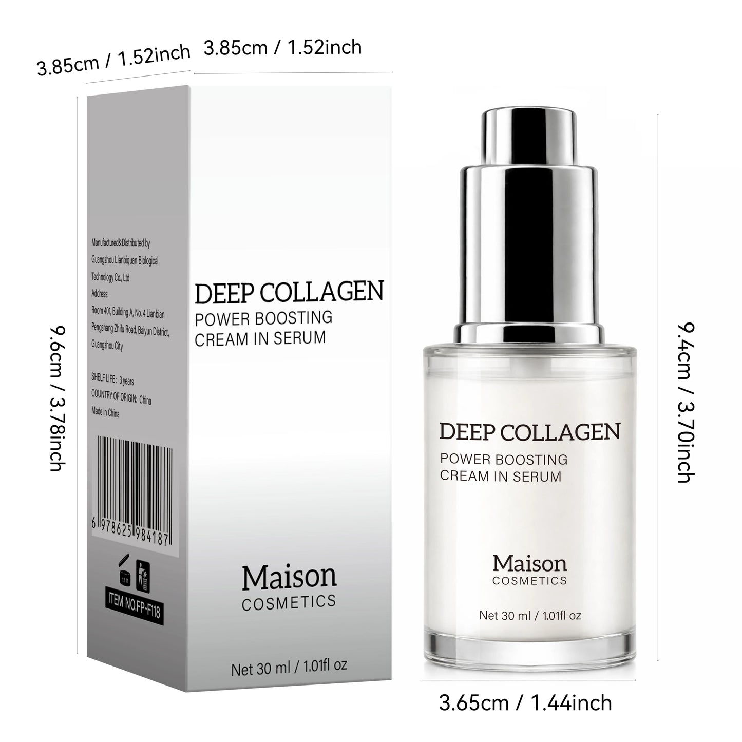 Deep Collagen Serum, Women Serum for Smoothing Fine Lines, Moisture & Firming Skin Care, Korean Skincare Serum, 30ml Peaceful Pleasures Health and Wellness