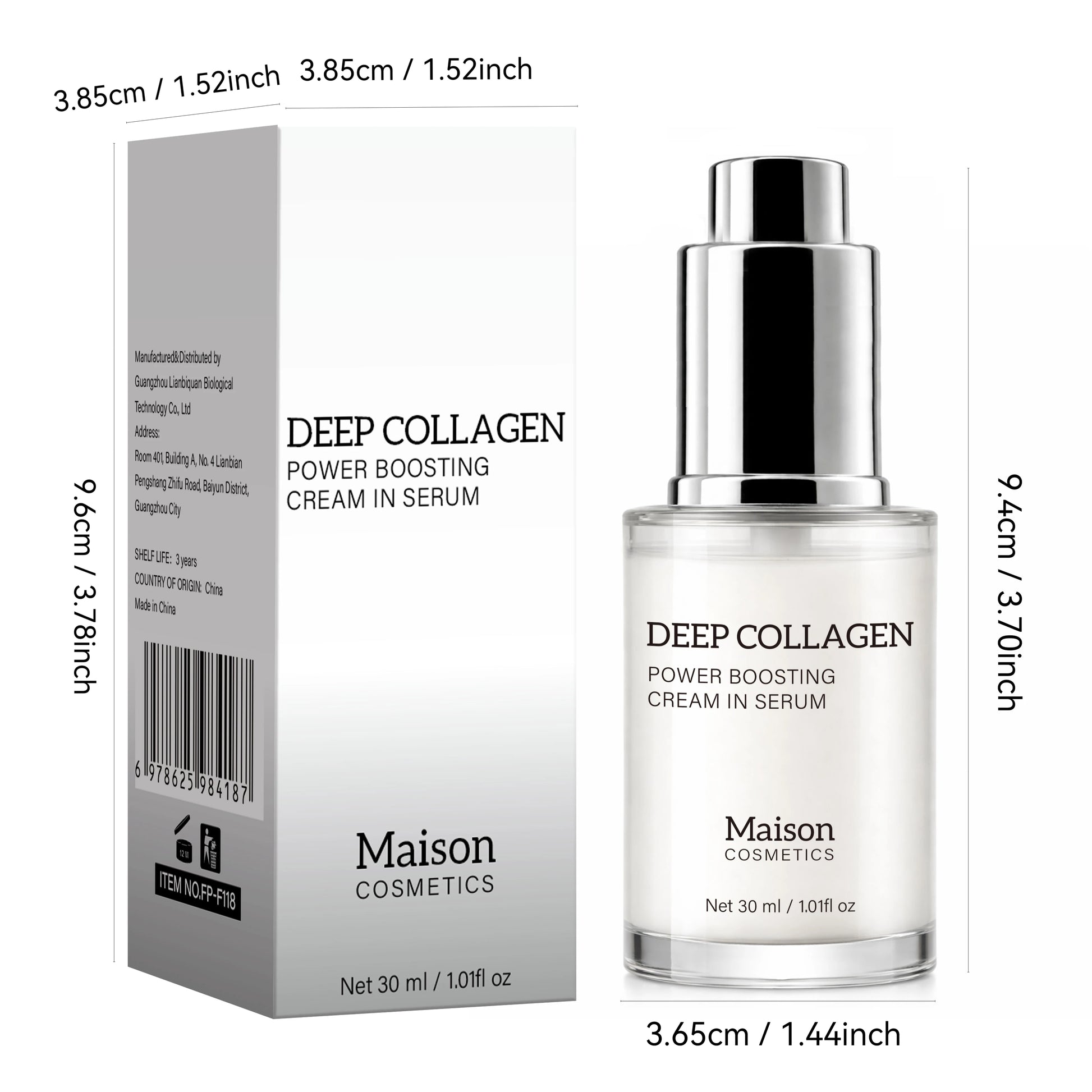 Deep Collagen Serum, Women Serum for Smoothing Fine Lines, Moisture & Firming Skin Care, Korean Skincare Serum, 30ml Peaceful Pleasures Health and Wellness