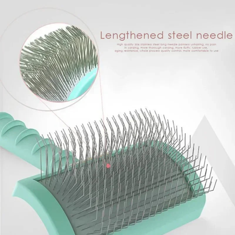 Dog Slicker Brush & Deshedding Needle Comb for Large Dogs