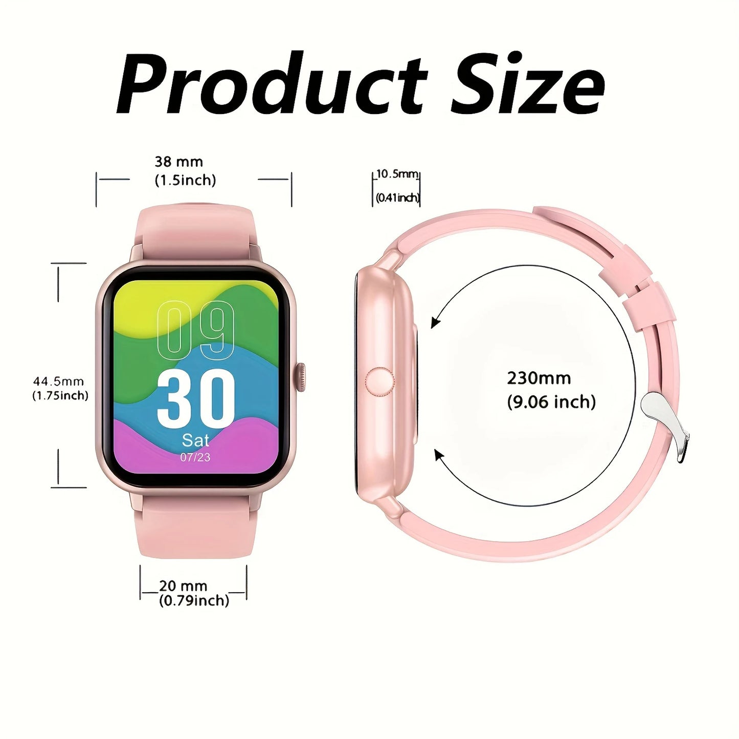 LOMAXFR 1.83" Smart Watch – Wireless Calling, Multi-Sport Mode