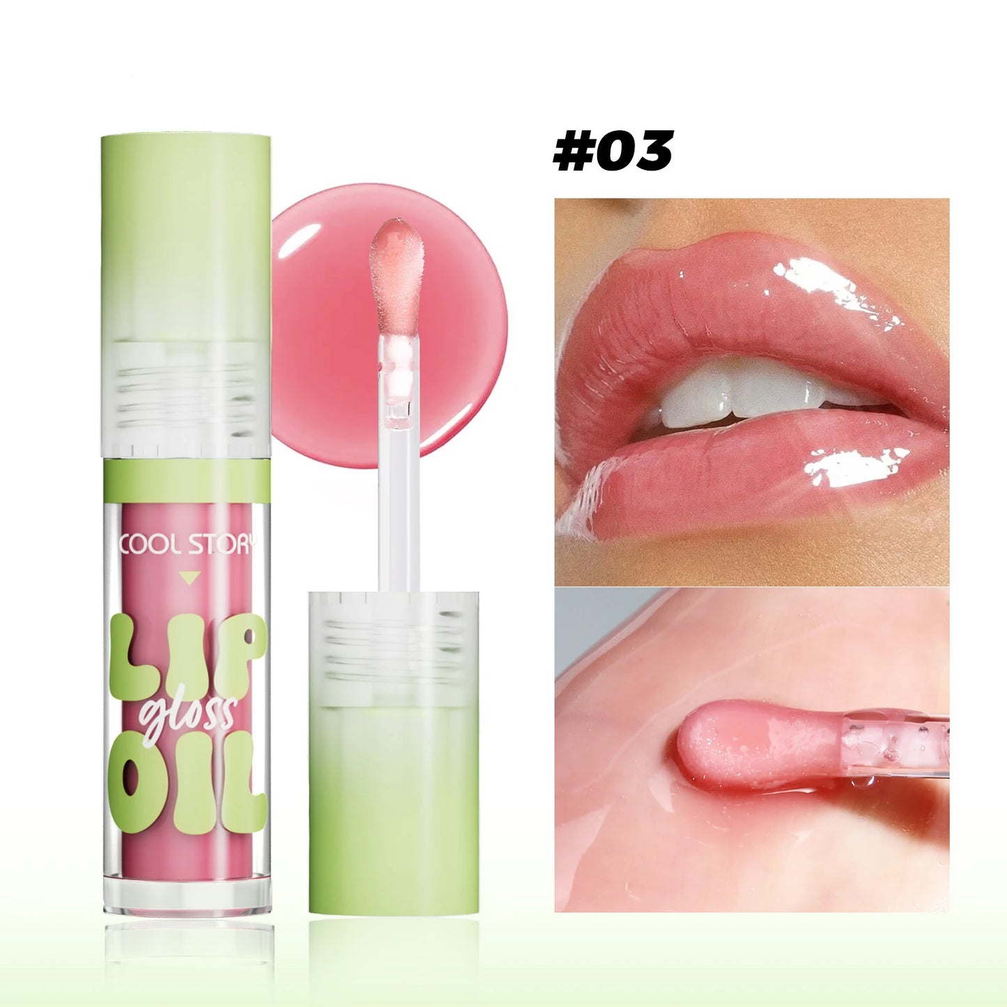 Crystal Jelly Lip Gloss & Lip Oil | Mirror Shine Non-Sticky