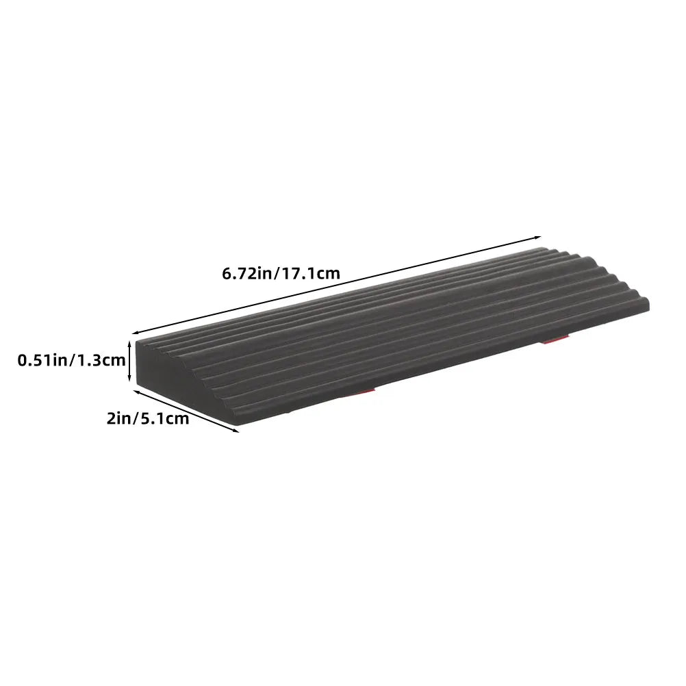 2Pcs Rubber Sweeping Robot Ramp Mat Home Threshold Climbing Pad Non-Slip Indoor Doorways Cleaning Ramp Peaceful Pleasures Health and Wellness