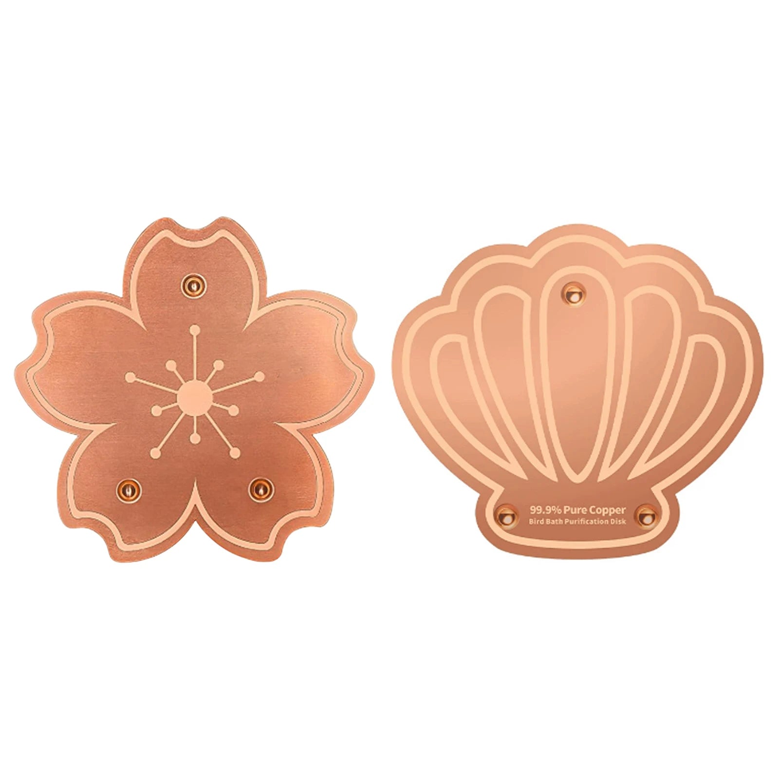 Copper Disc for Bird Bath 0.8mm Self Cleaning Design Copper Plate Keeps Water Fresh for Outdoor Bird Baths & Bowls Peaceful Pleasures Health and Wellness