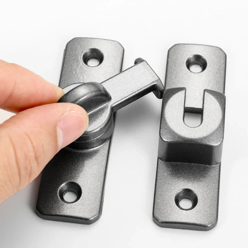 90/180° Flip Door Lock – Zinc Alloy Sliding Barn Door Latch