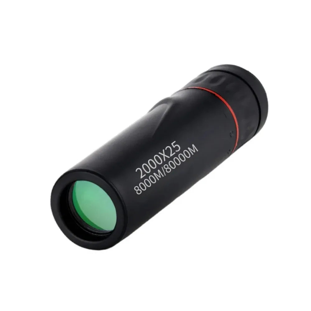 New 2000x25 HD Monocular Telescope Mini Portable Mobile Phone Telescope with Holder Camping Hunting Birdwatching Telescope Peaceful Pleasures Health and Wellness