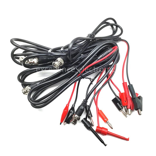 BNC Male Plug to 4mm Banana Stackable Plug Crocodile Clip Lead Probe Q9 Testing Mult Cable Cord 75ohm RF Coaxial Tangerrf Peaceful Pleasures Health and Wellness