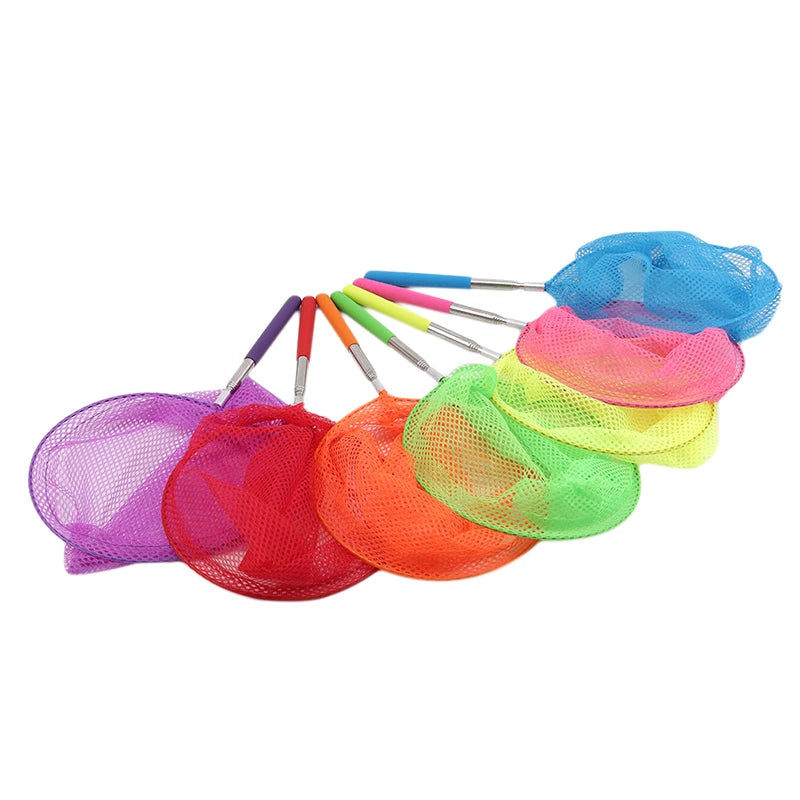 Retractable Fishing Nets Insect Butterfly Dragonfly Net Outdoor Portable Fishing Net Children Fun Game Fishing Toy Peaceful Pleasures Health and Wellness