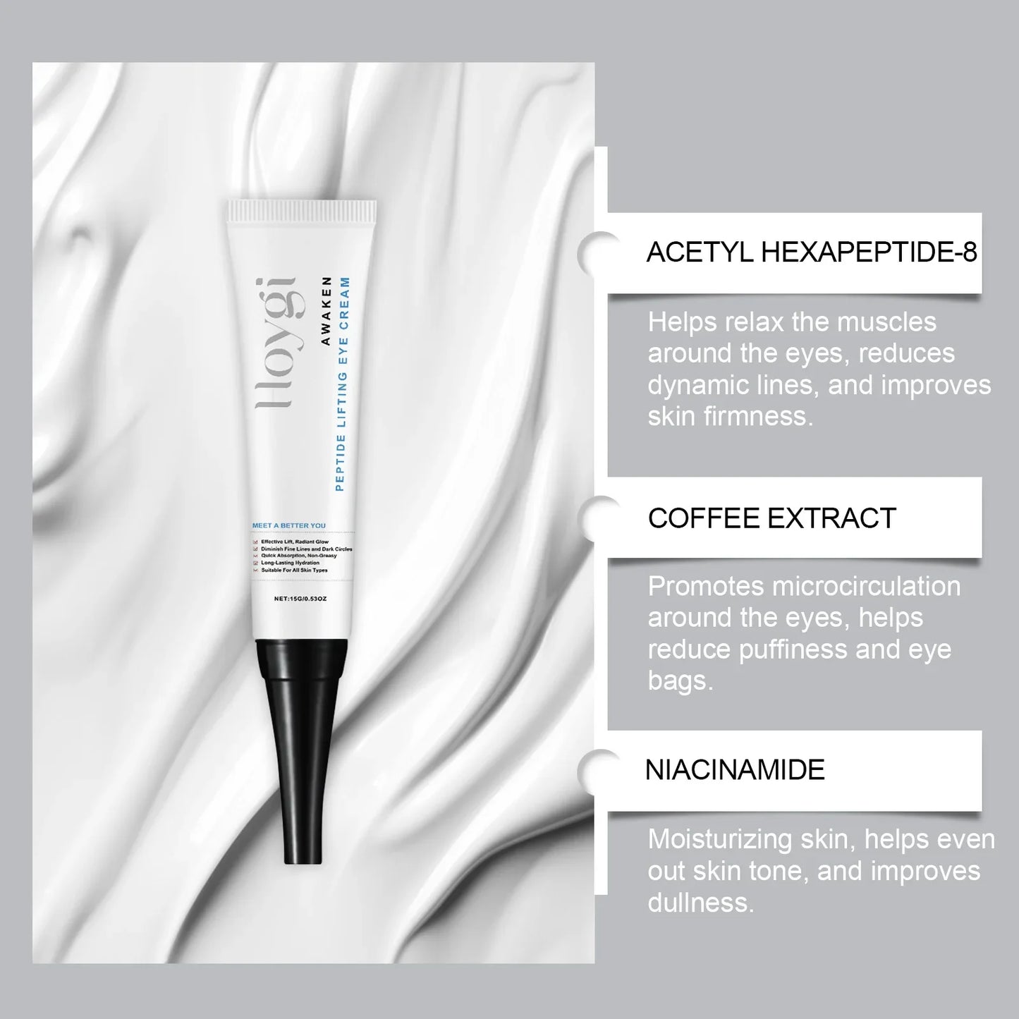 Hoygi Polypeptide Eye Cream – Dark Circles & Puffiness