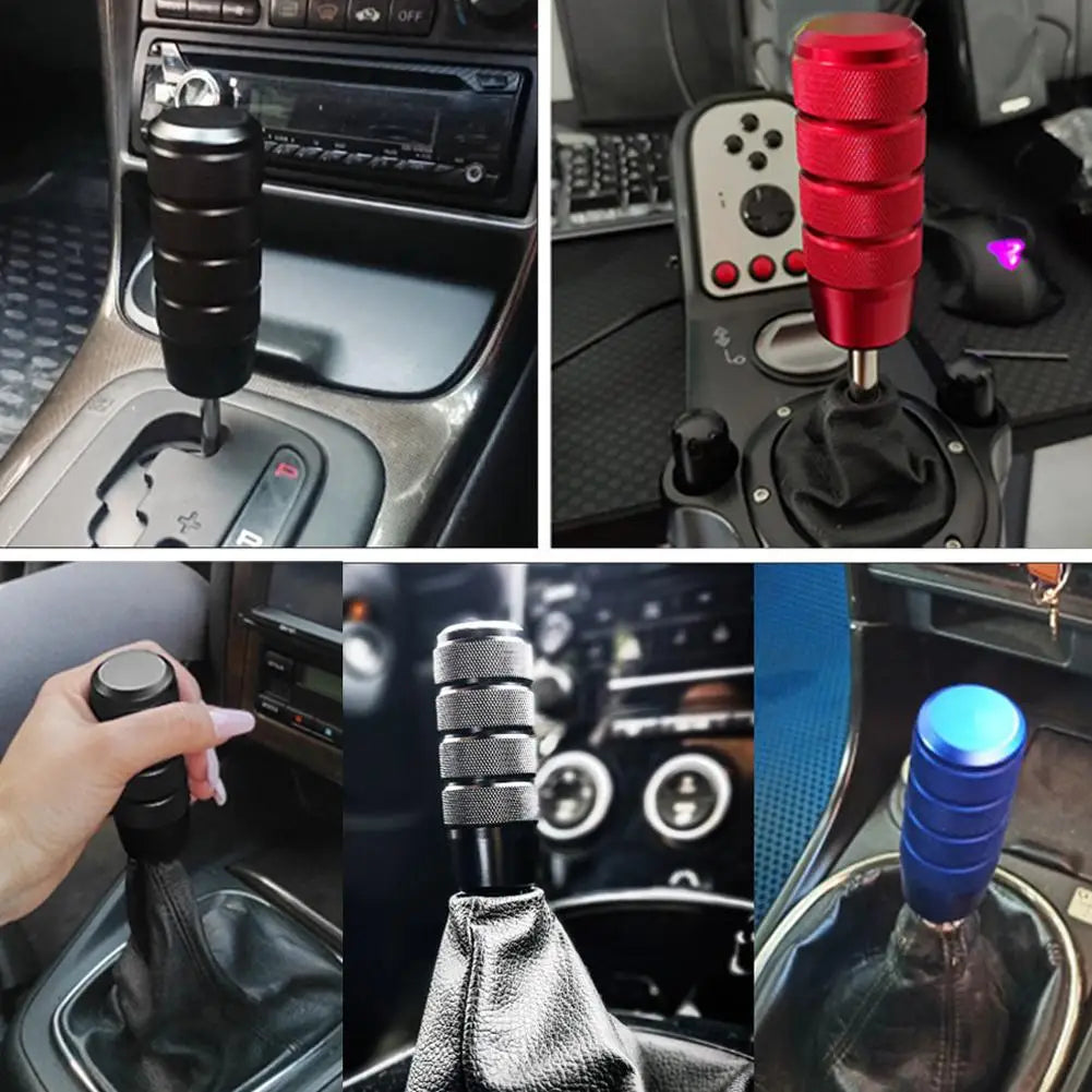 Aluminum Alloy Transmission Lever Protective Cover Car Gear Shift Knob Automatic Anti-skid Frosted Car Modification Gear Head Peaceful Pleasures Health and Wellness