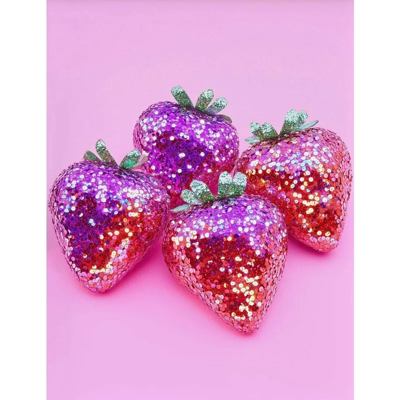 Sparkling Pink Dessert Glittercore Canvas Wall Art | Kitchen Print