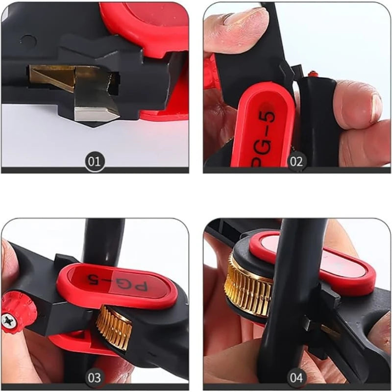 Wire Stripping Knife Manual Cable Slitter Replaceable Blades Fits Dia