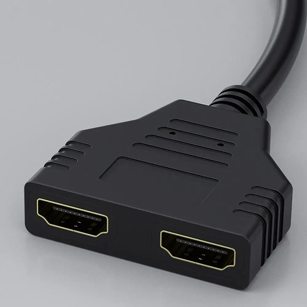 4K HDMI Splitter Adapter – 1 Male to 2 Female, 1080P/4K UHD Compatible, 30cm Cable Peaceful Pleasures Health and Wellness