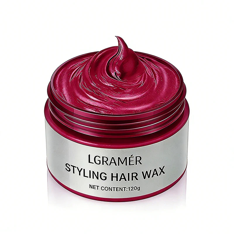Temporary Hair Color Wax – 9 Shades | Silver Gray, Wine Red & More