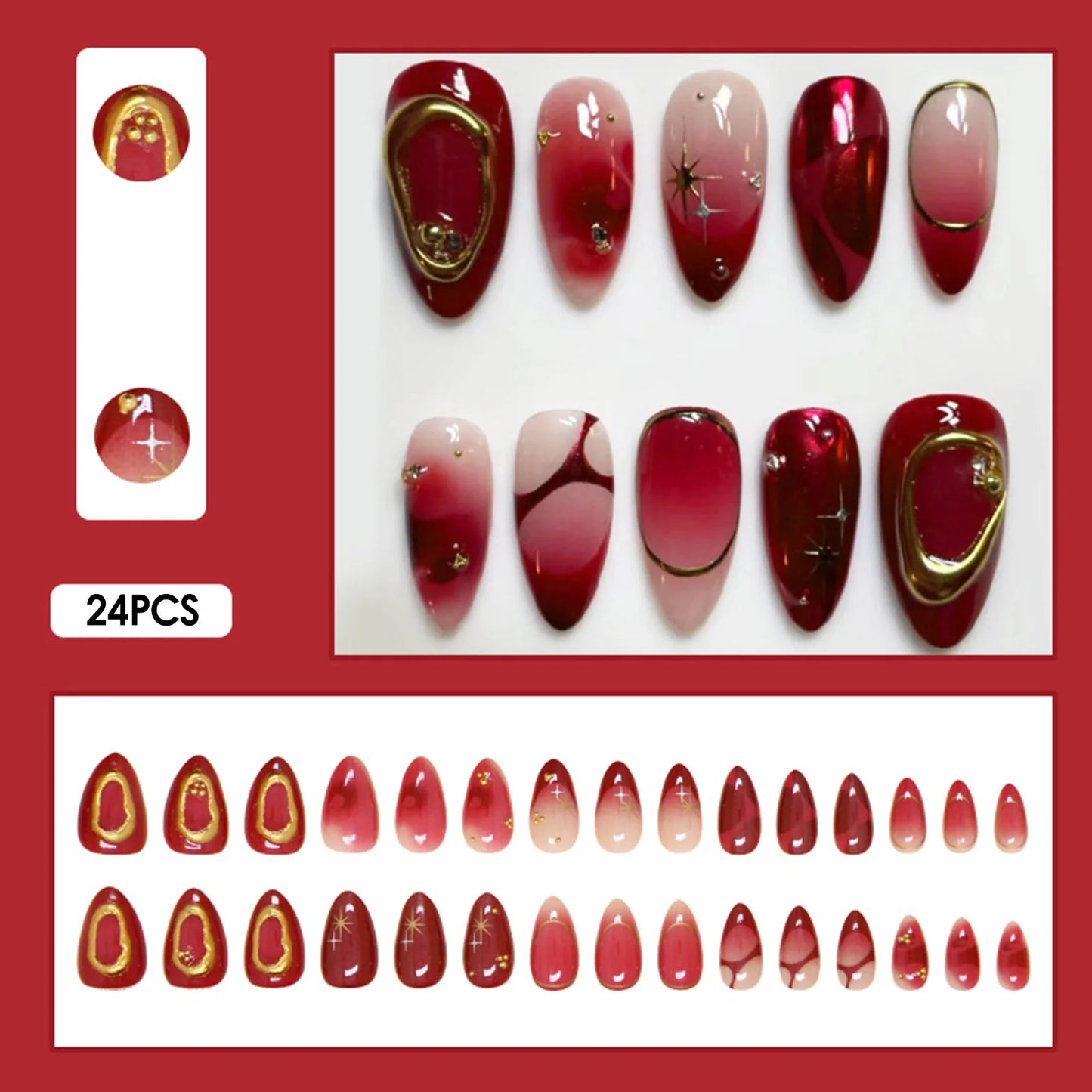 24PCS Blue Cat Eye False Nails Short Round Cute Press on Nails Wearable Full Cover Ins Flowers Pattern Fake Nail Tips for Girls Peaceful Pleasures Health and Wellness Z7